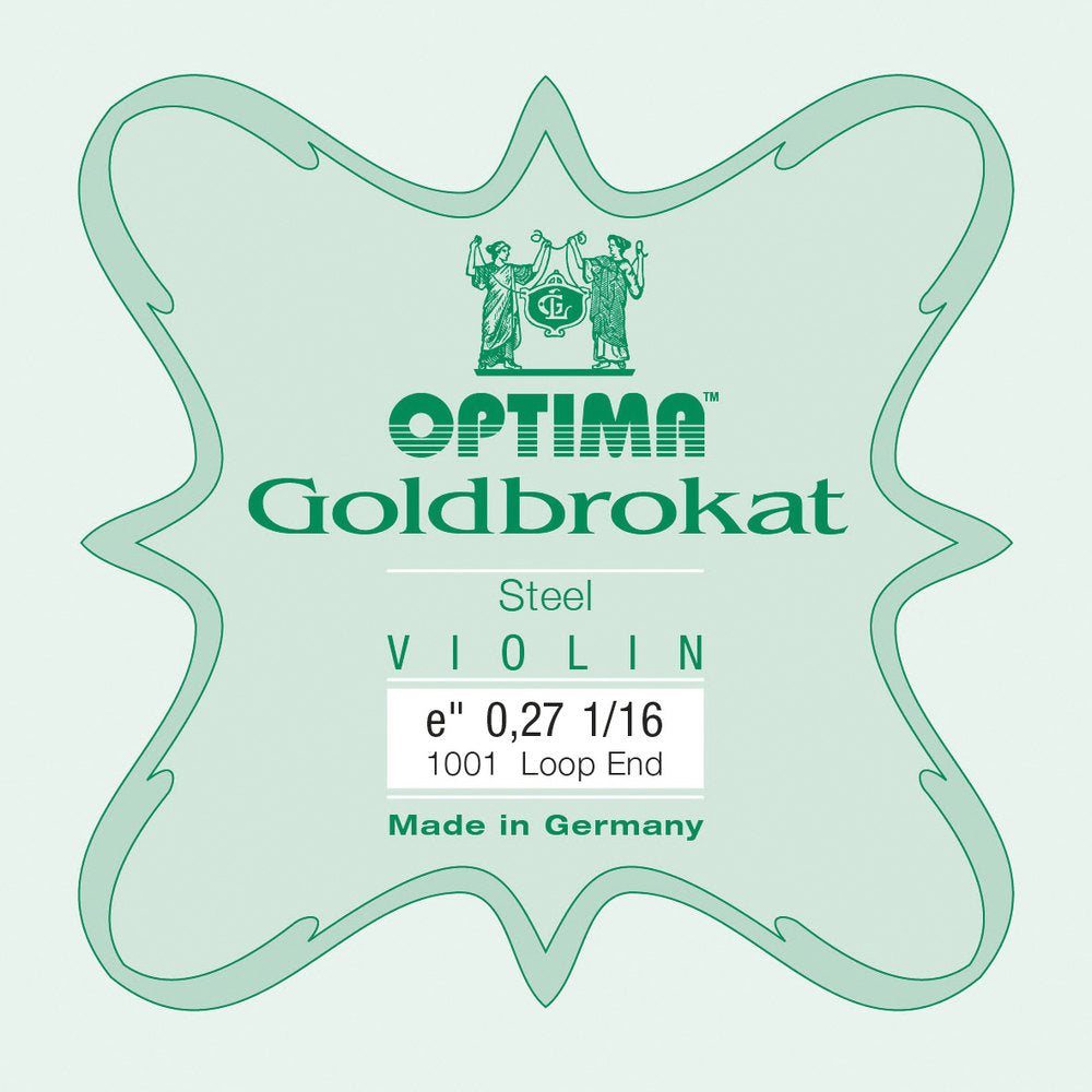 Optima Goldbrokat E-Saite 1/16-Violine, 0,27 mm, Schlaufe