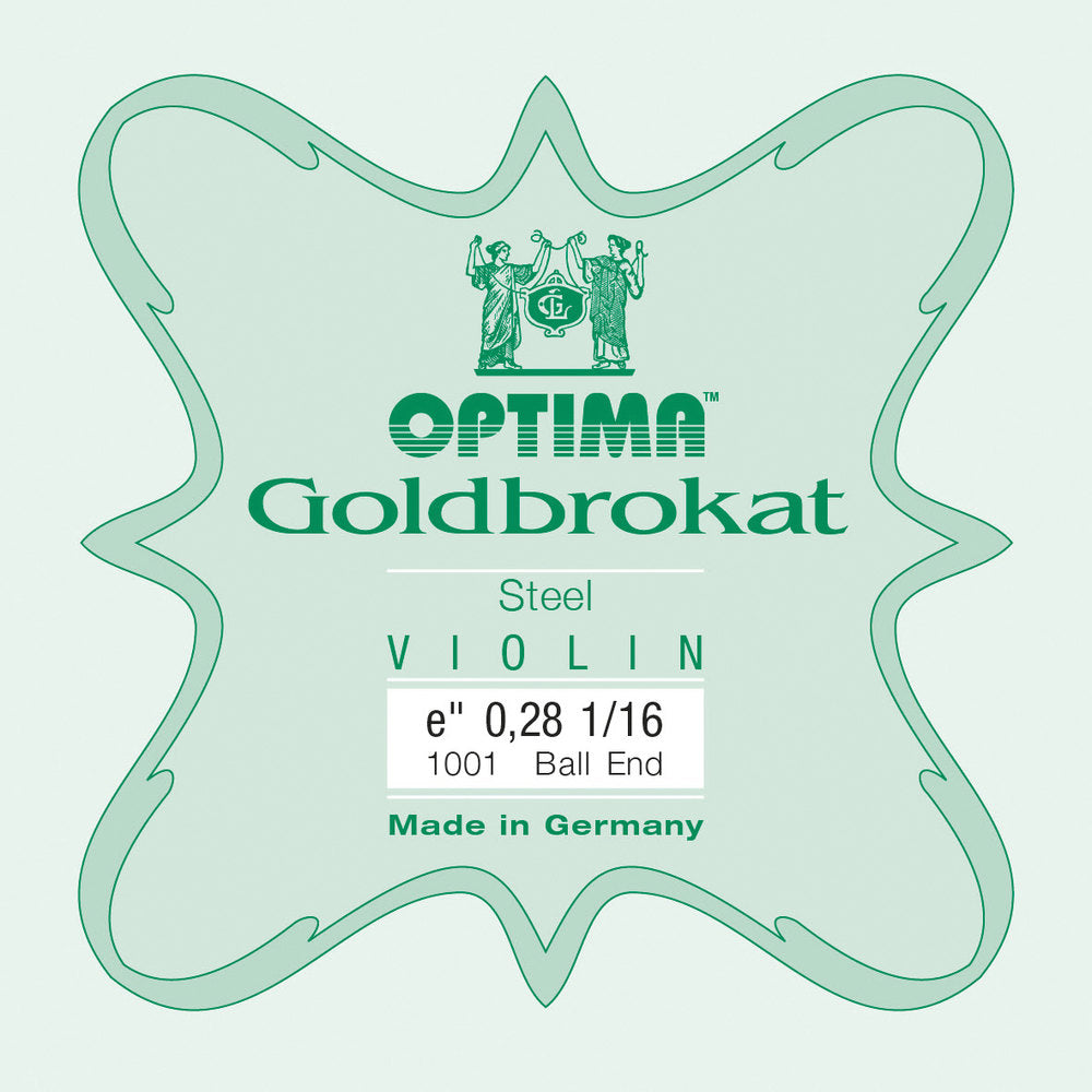Optima Goldbrokat E-Saite für 1/16-Geige, 0,28 mm, Kugel