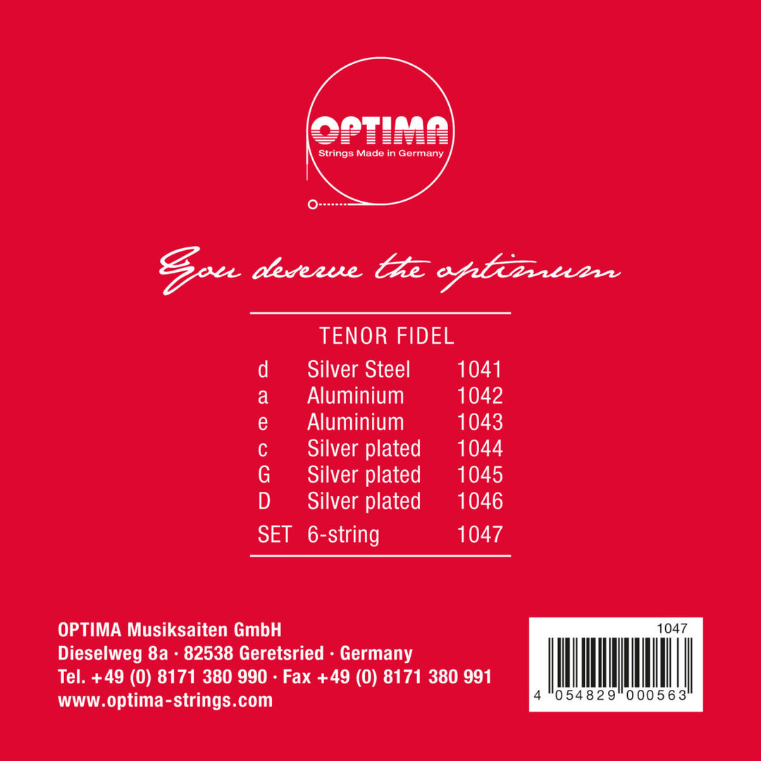 Optima Fidel Saiten Stahl - Set 6-saitig (1047)