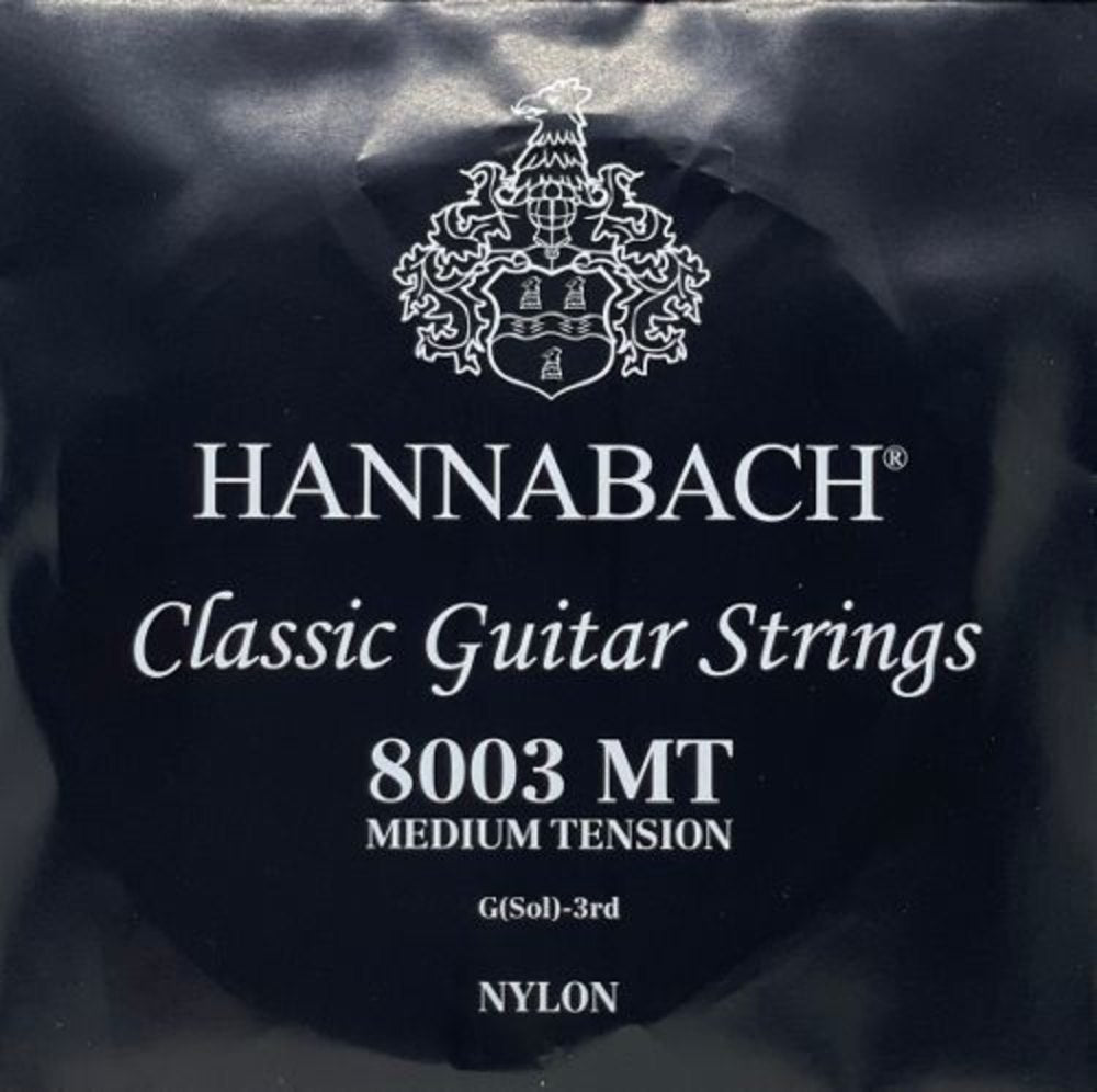 Hannabach 800 G3 Diskantsaite für klassische Gitarren, medium tension