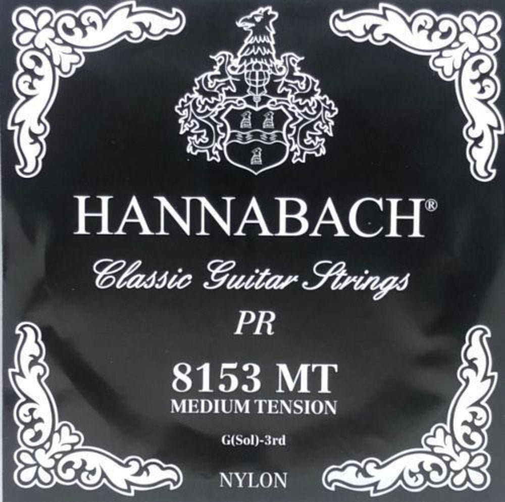 Hannabach 815 G3 Diskantsaite für klassische gitarren, medium tension