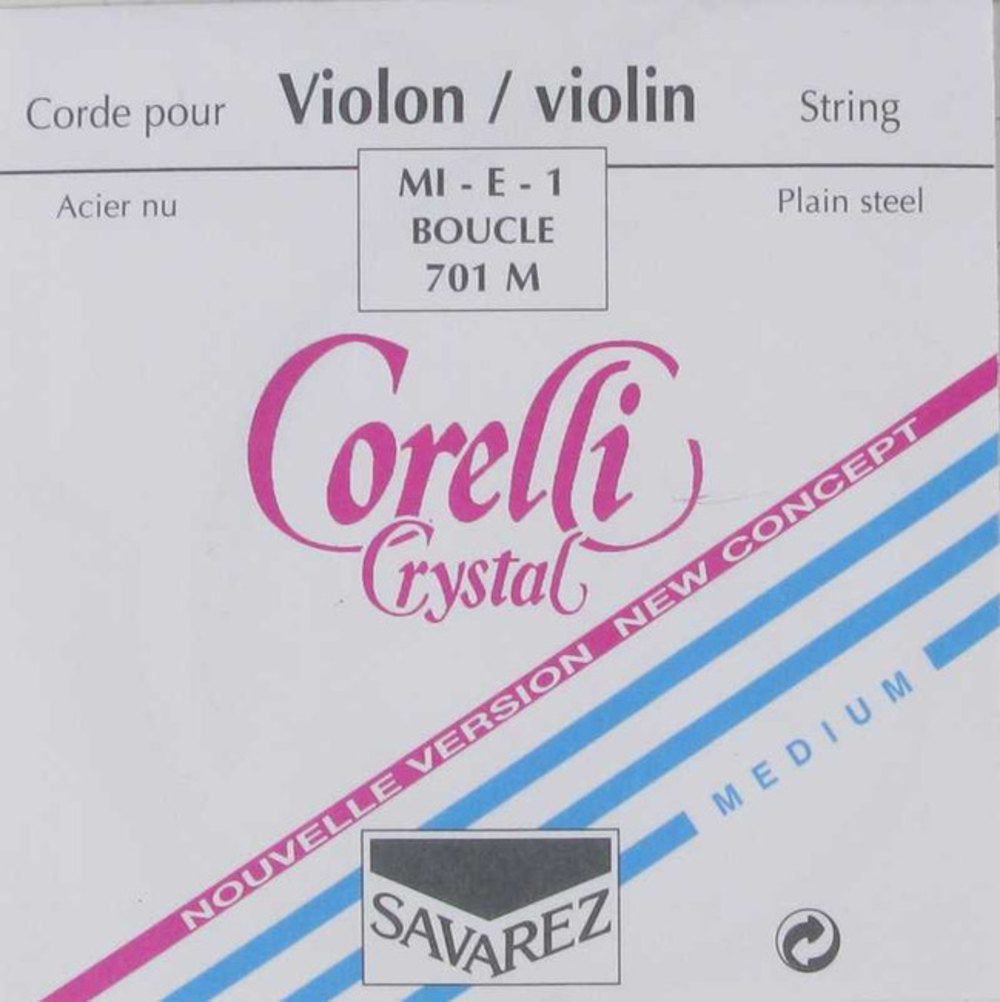 Corelli New Crystal 701M E-Saite für Geige, Schlaufe, medium