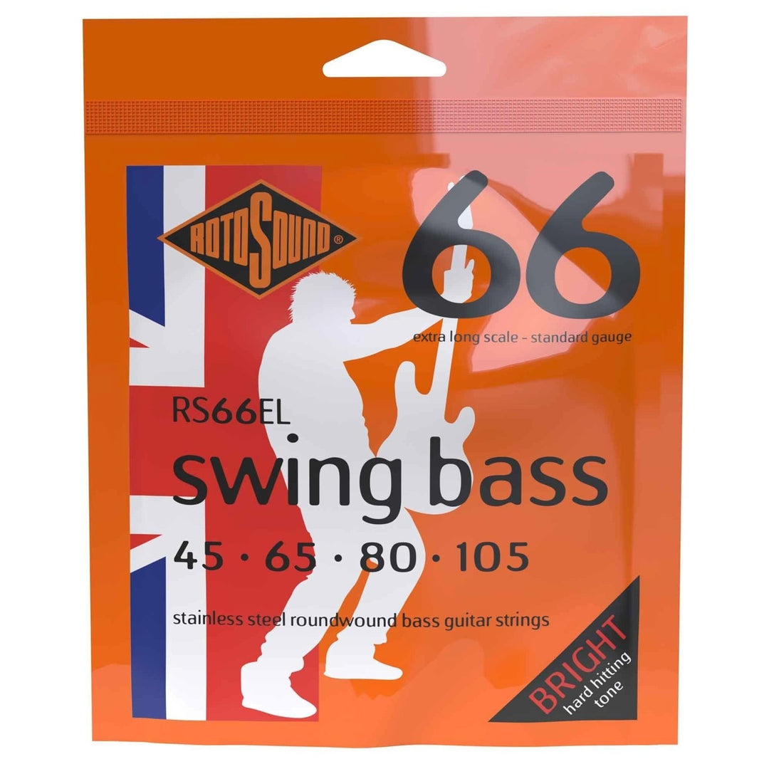 Rotosound E-Bass Saiten Swing Bass 66 - Set 4-saitig Ex long Custom 45-105 (RS66EL)