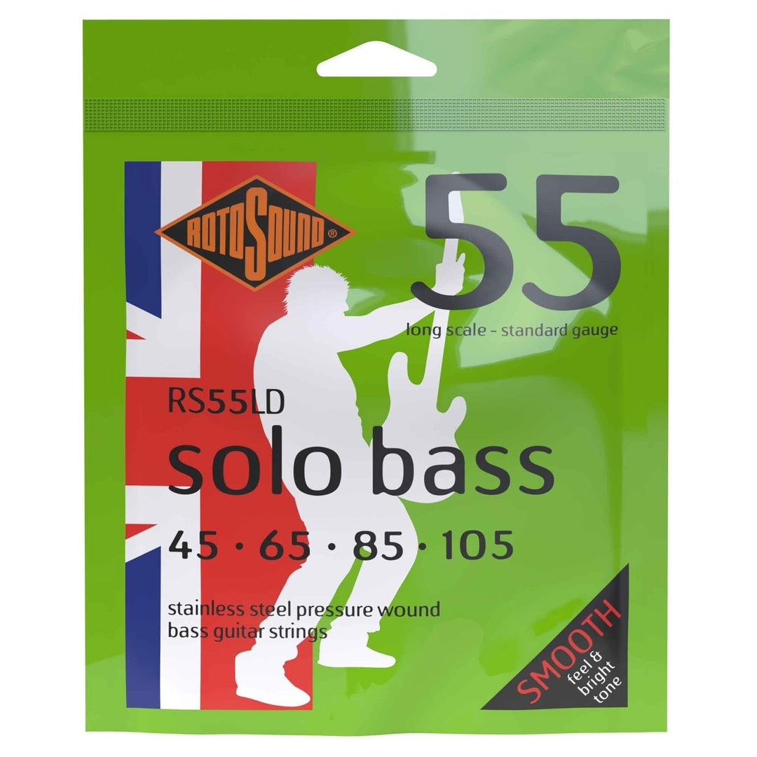 Rotosound E-Bass Saiten Solo Bass 55 - Set 4-saitig Standard 45-105 (RS55LD)