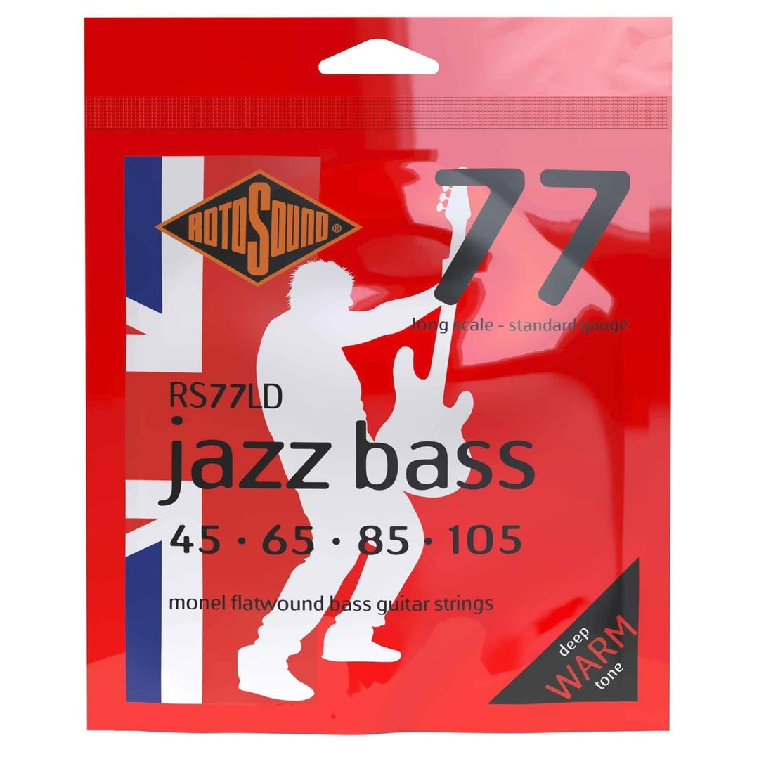 Rotosound Jazz Bass Saiten Jazz Bass 77 - Set 4-saitig Flatwound Standard 45-105 (RS77LD)