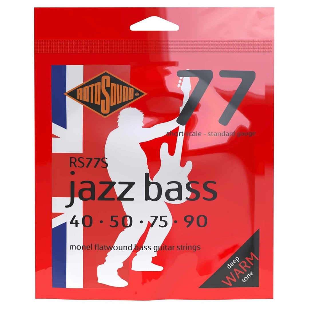 Rotosound Jazz Bass Saiten Jazz Bass 77 - Set 4-saitig Short 40-90 //Short scale length (30"/760mm) (RS77S)