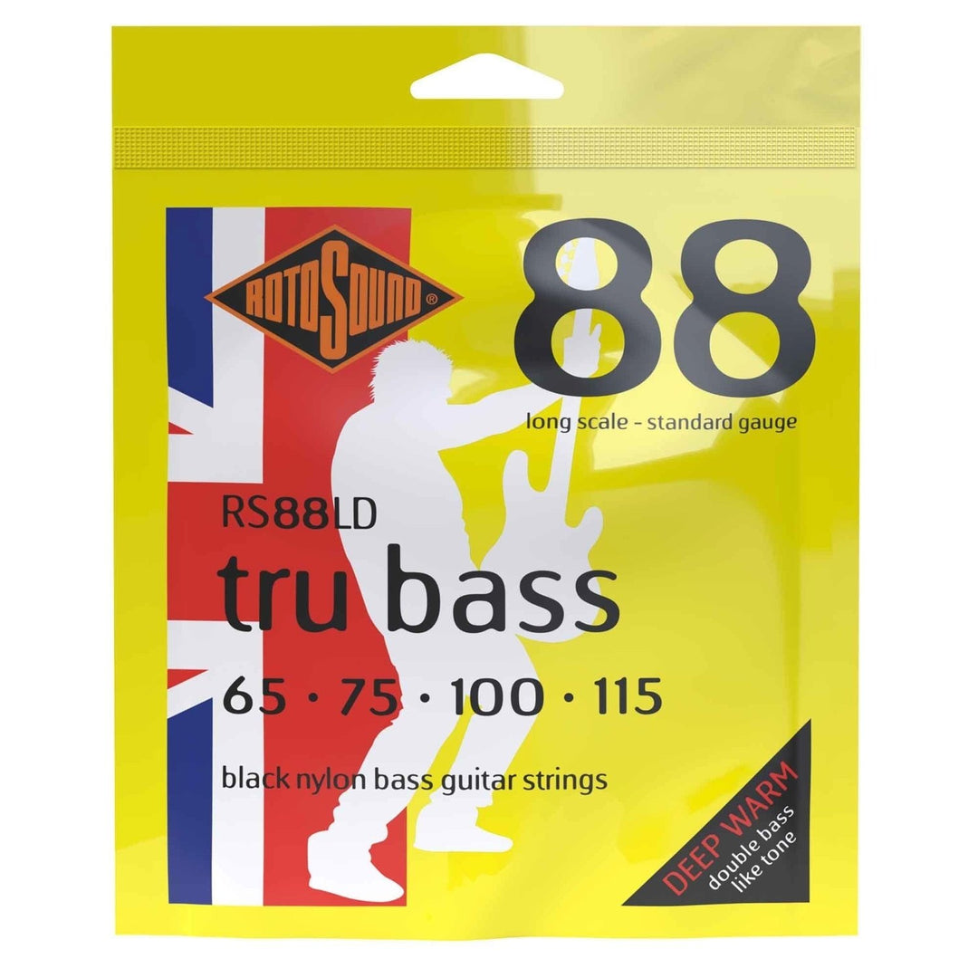 Rotosound E-Bass Saiten Tru Bass 88 - Set 4-saitig medium Mensur (32"/810mm) bis lang Mensur (34"/860mm) (RS88LD)
