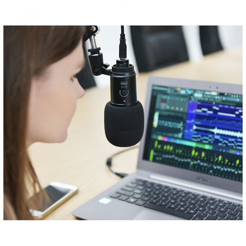DNA CM USB KIT Kondensator USB Mikrofon Schwenkarm Popfilter Kabelset