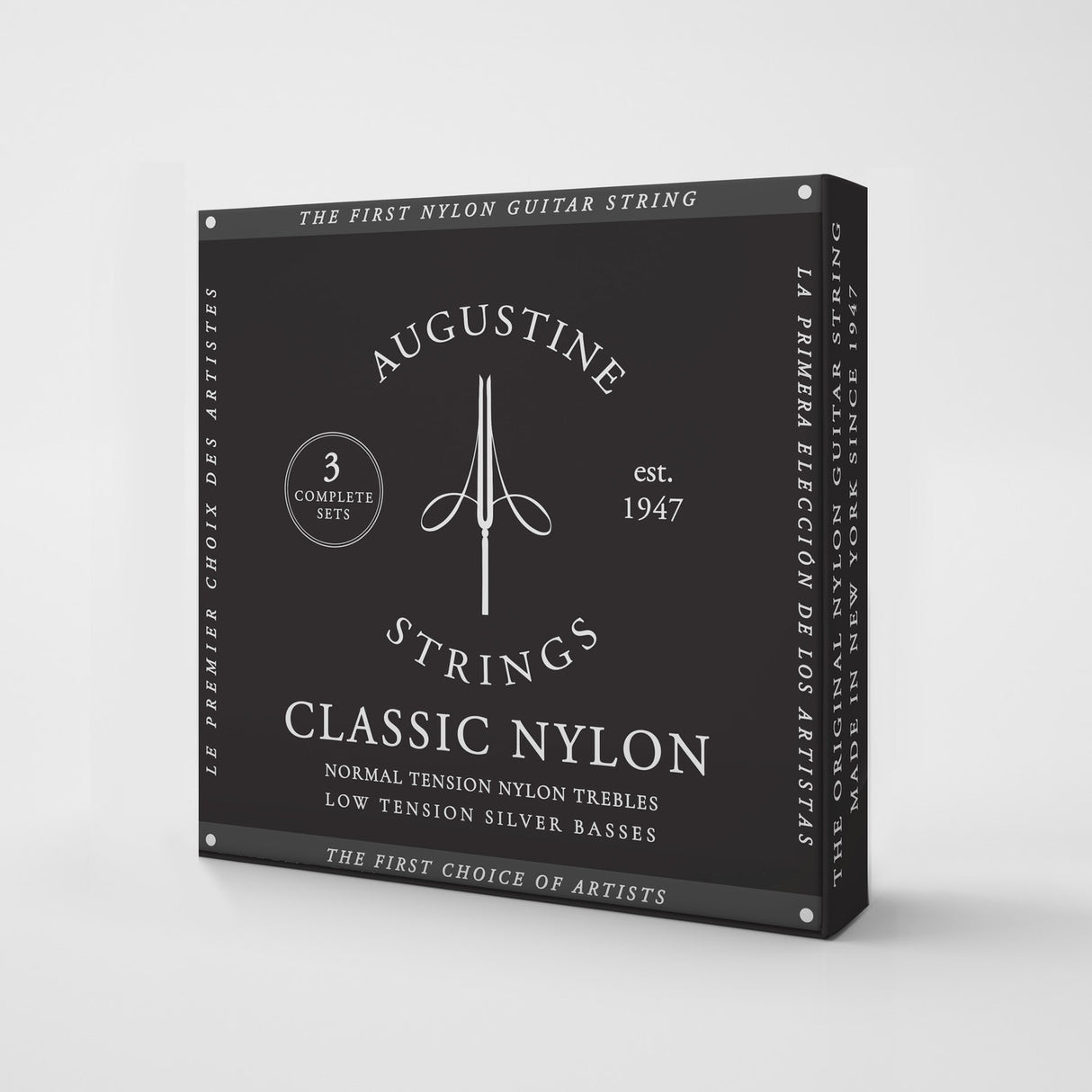 Augustine Saiten für klassische Gitarre Classic Label - 3 x Set Classic Black (normal/low)