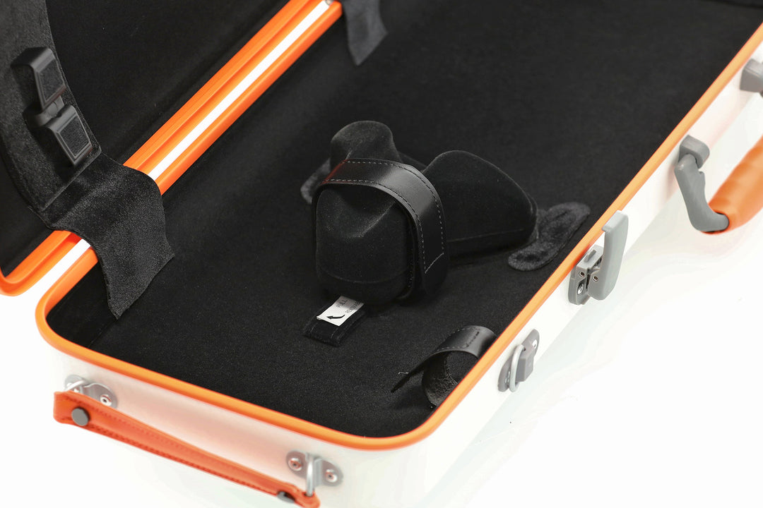 PURE GEWA Geigen case Polycarbonat FUN - 4/4 - 1/2 (White / Blacj)