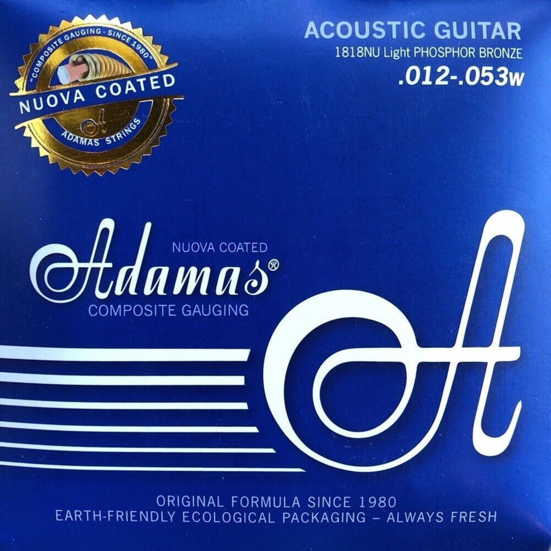 Adamas Saiten für Akustikgitarren Nuova phosphor bronze beschichtet - Light .012-.053 (1818NU)
