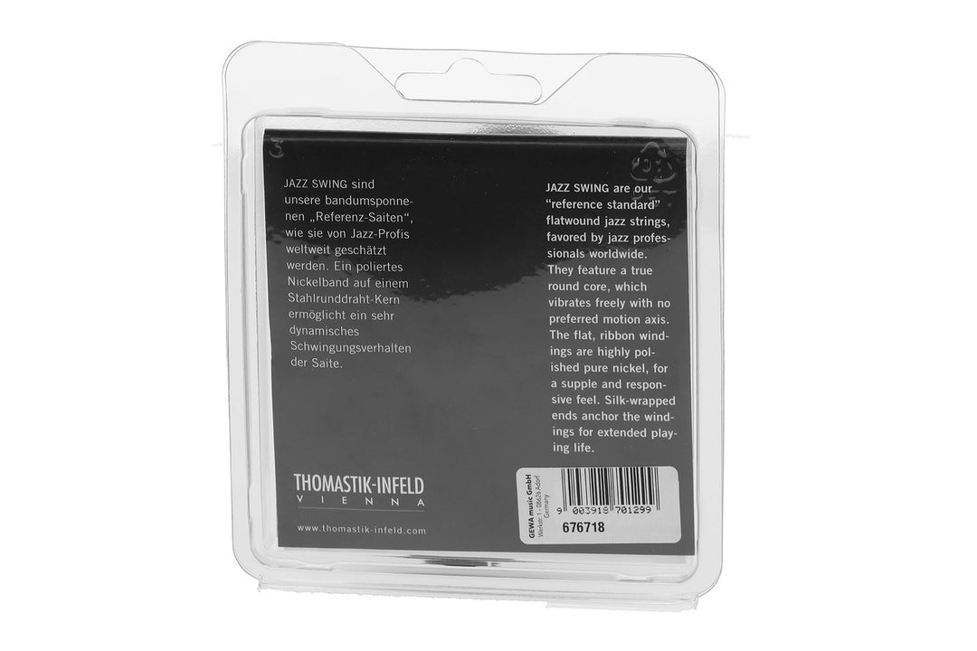 Thomastik-Infeld Saiten für E-Gitarre Jazz Swing Serie Nickel Flat Wound - Set 011 flatwound verzinnt (JS111T)