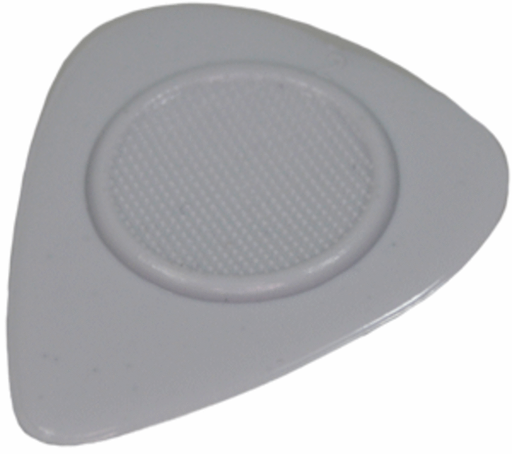 Heriba Thumb Rest Nylonplektren, Herzform, grau, 12 St.