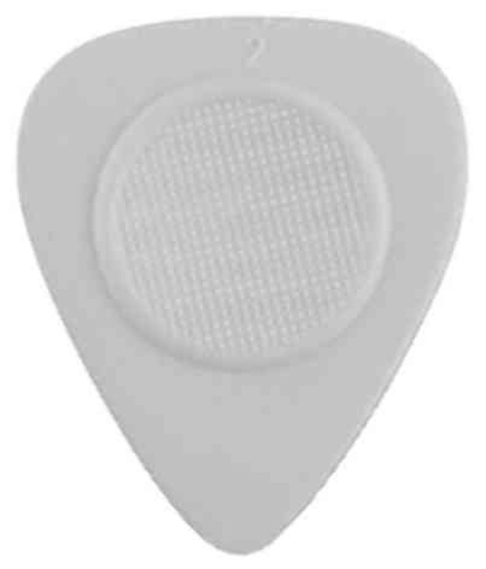 Heriba Thumb Rest Nylonplektren, Herzform, grau, 12 St.