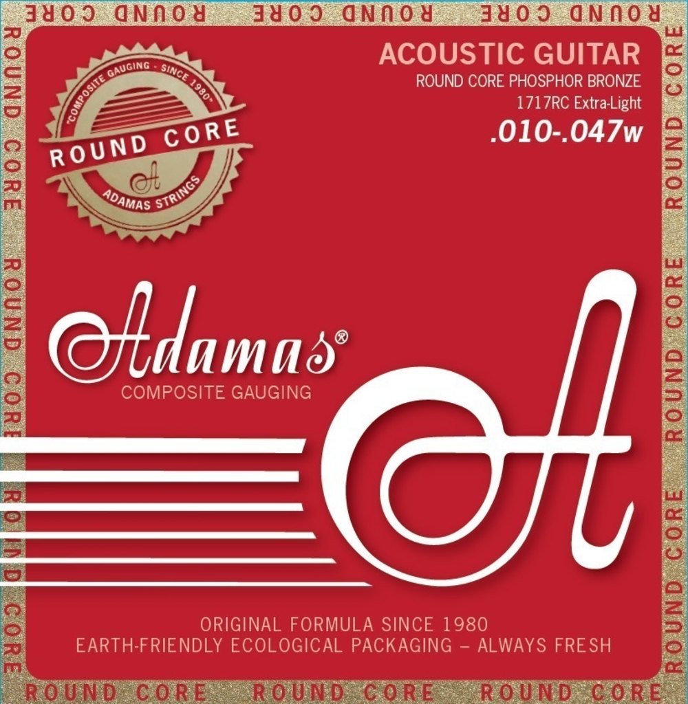 Adamas Round Core 1717RC gitarrensaiten, auch für Allergiker