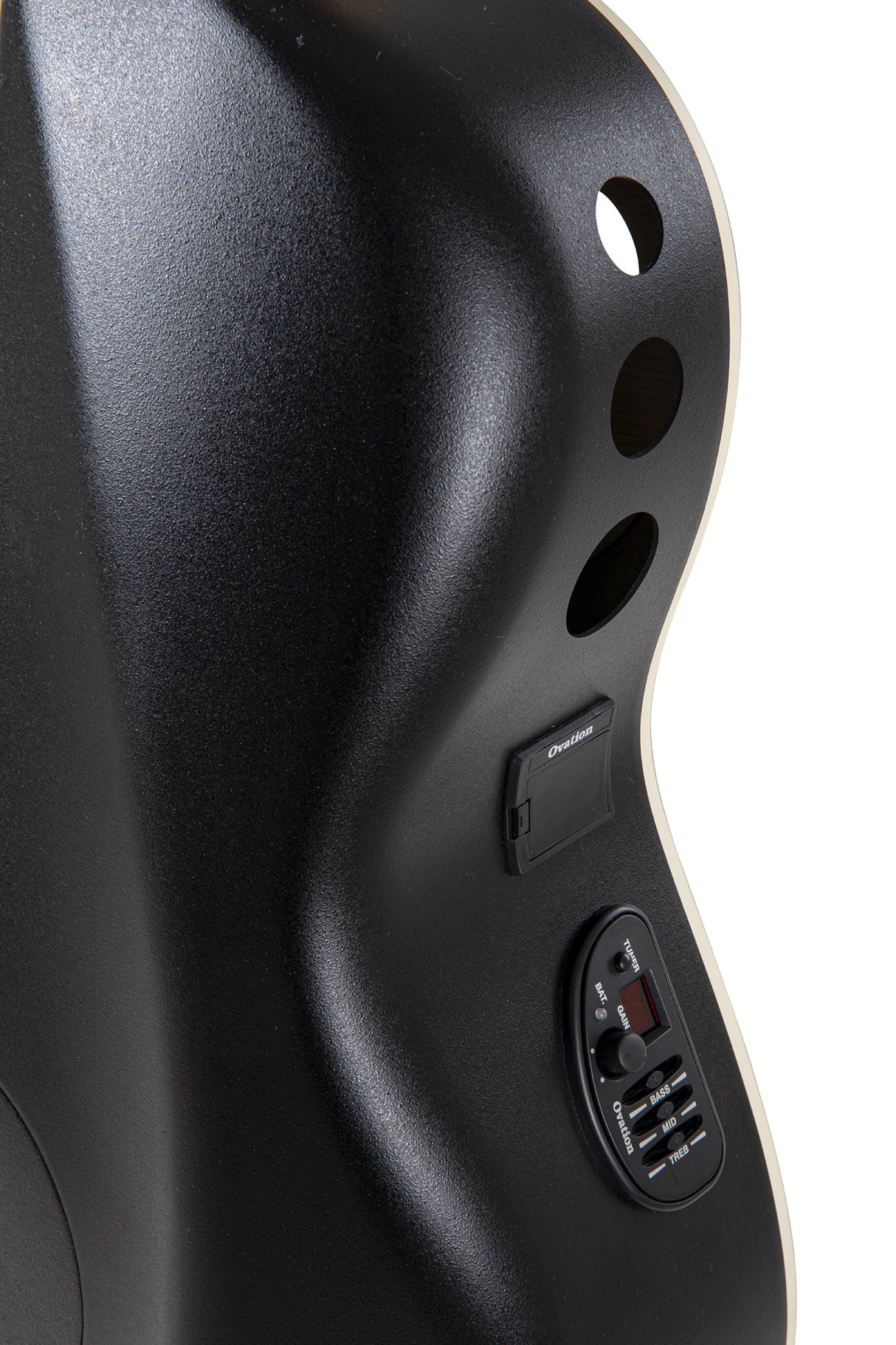 Ovation E-Akustikgitarren Celebrity Elite Deluxe Deep Contour - Black Satin (CDX40-5-G)