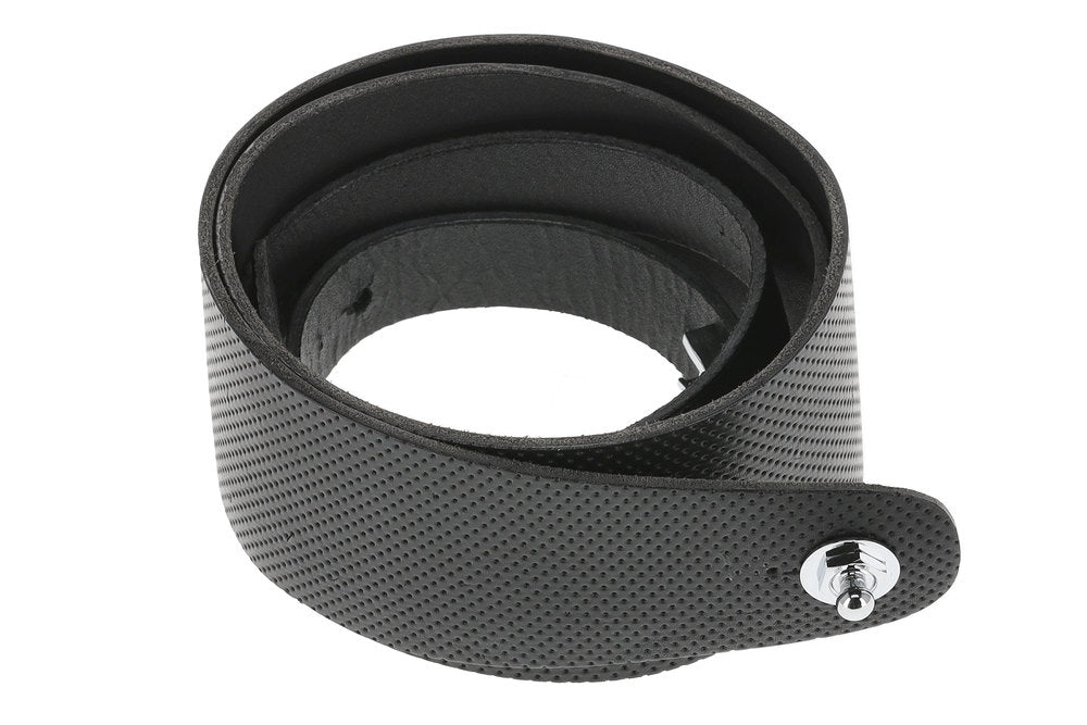 GEWA Premium Plain 70 Gitarrengurt mit Security Locks, schwarz, perforiert