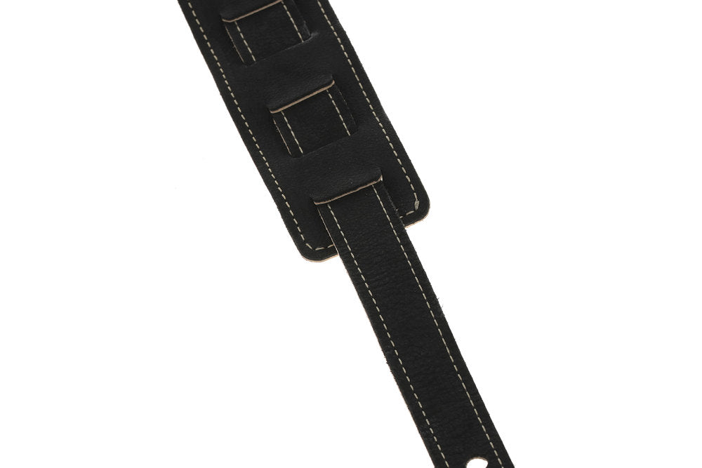 GEWA Regular 70 Gitarrengurt aus Leder, Satin Black