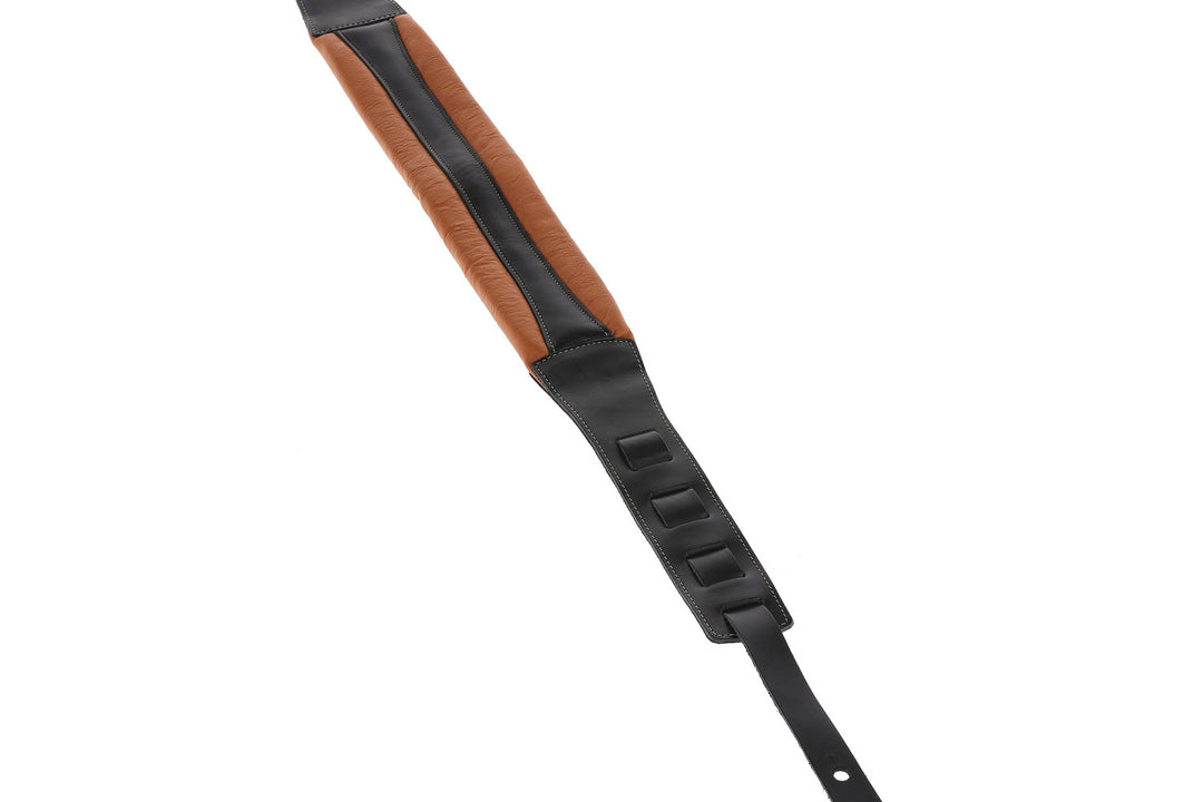 GEWA Gitarren Gurte Prestige 85 gepolstert Security Locks - dry sand/black