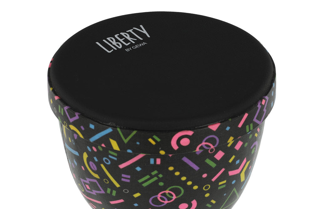 GEWA Liberty Serie Nestable djembe 8", Motiv Crazy Neon