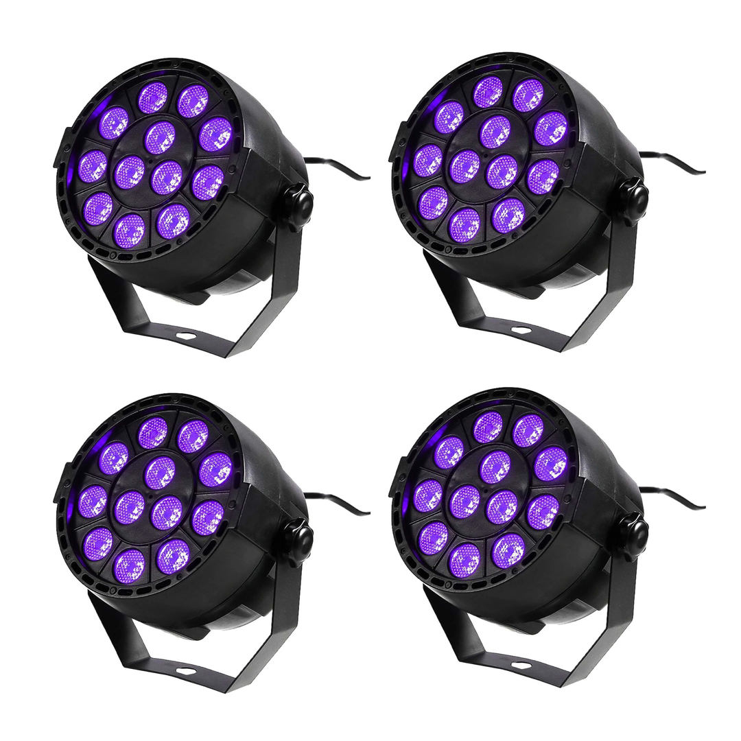 UV LED Spot (12x2W) 4 Stk. Bundle