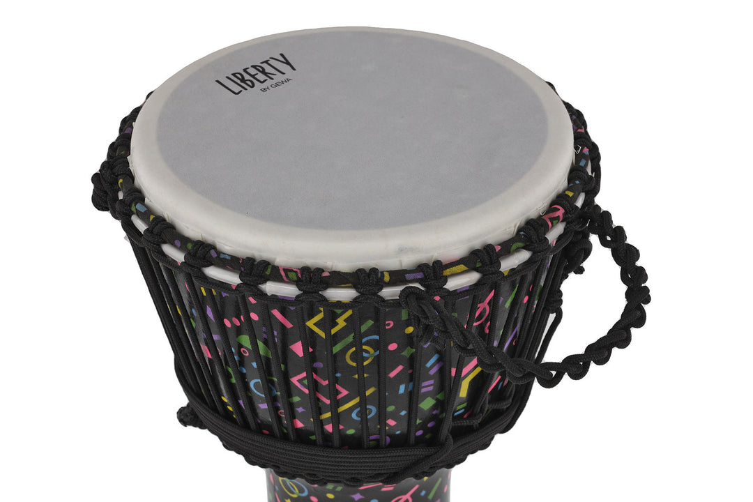 GEWA Djembé Liberty Series Seilgestimmt - 10" Crazy Neon