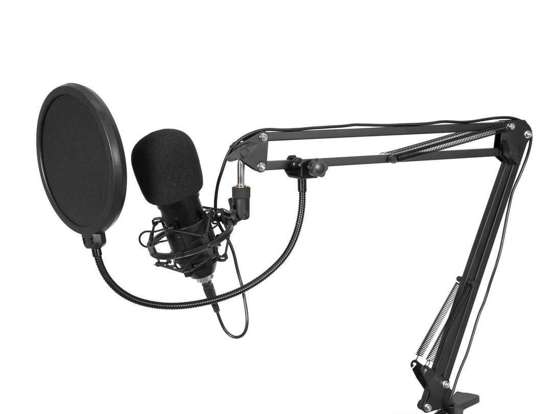 OMNITRONIC BMS-1C USB-Kondensator-Broadcast-Mikrofon-Set