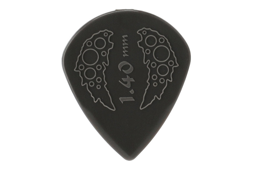 Ovation Diamond Grip Sharp Tip Plektren 1,40 mm, onyx black, 7 Stück