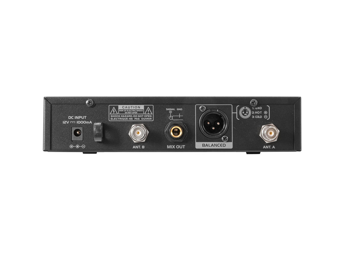 OMNITRONIC UHF-601 1-kanaliges drahtloses Mikrofonsystem 823-832/863-865 MHz