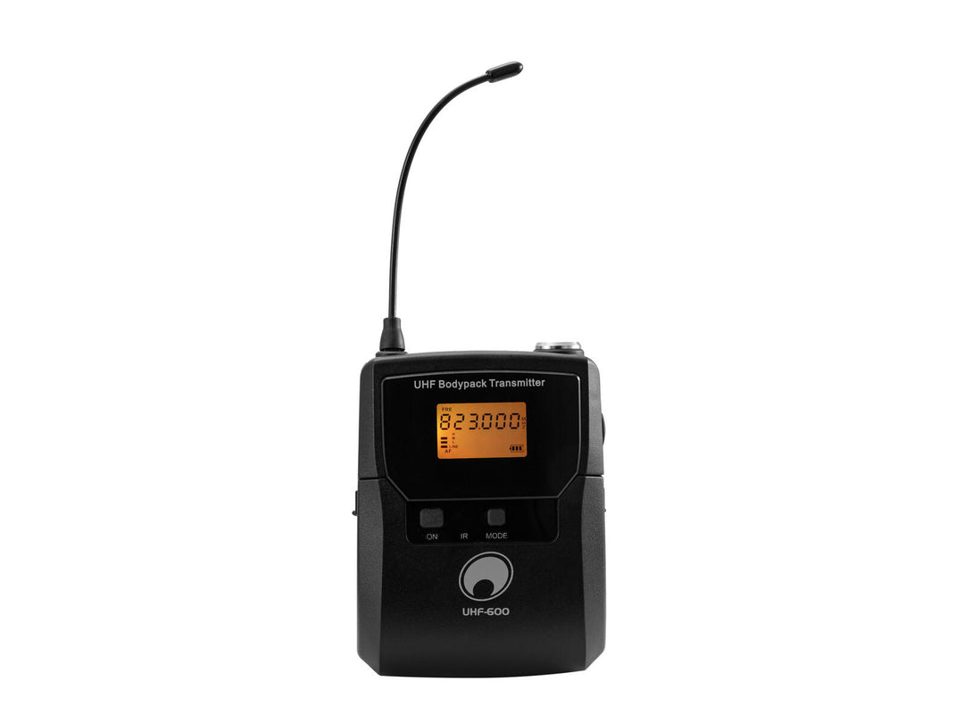 OMNITRONIC UHF-600 Taschensender 823-832/863-865 MHz