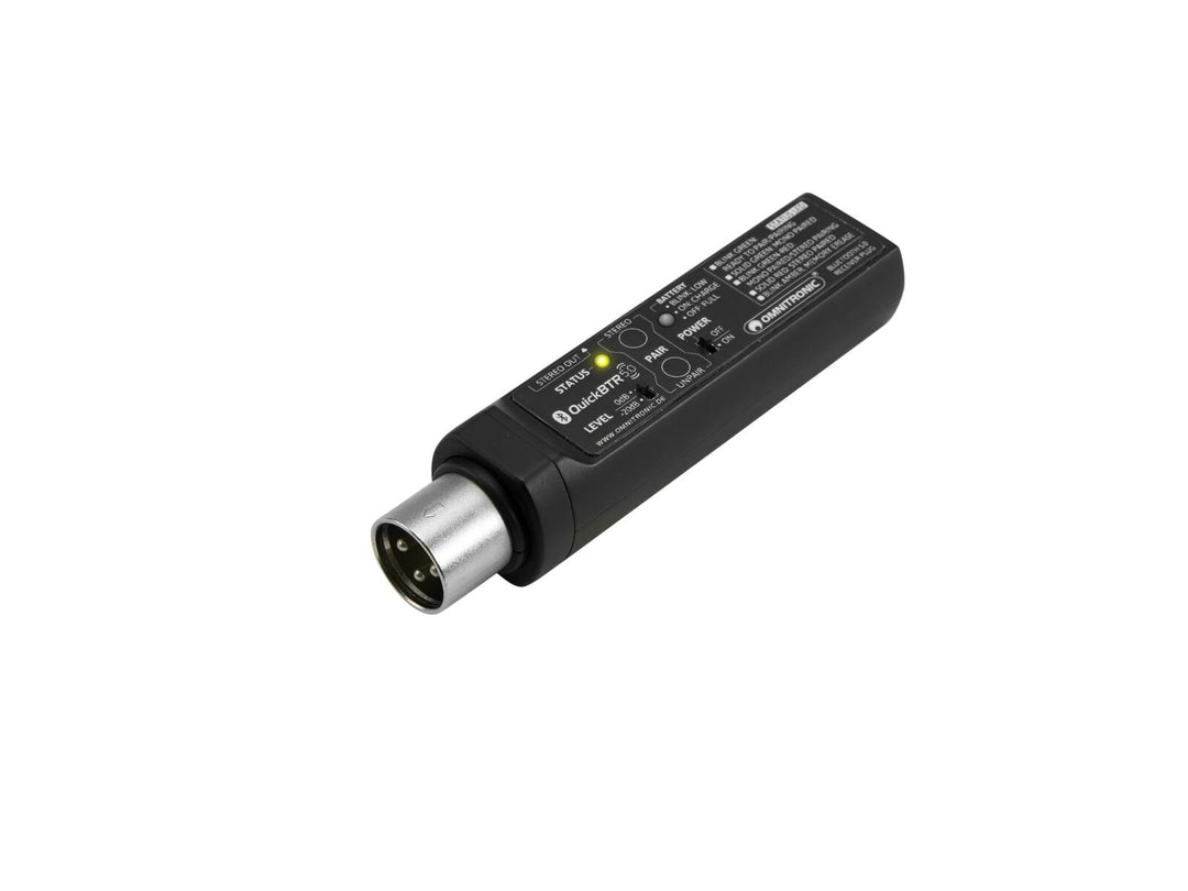 OMNITRONIC QuickBTR-5.0 XLR Aptx Bluetooth 5.0-Empfänger