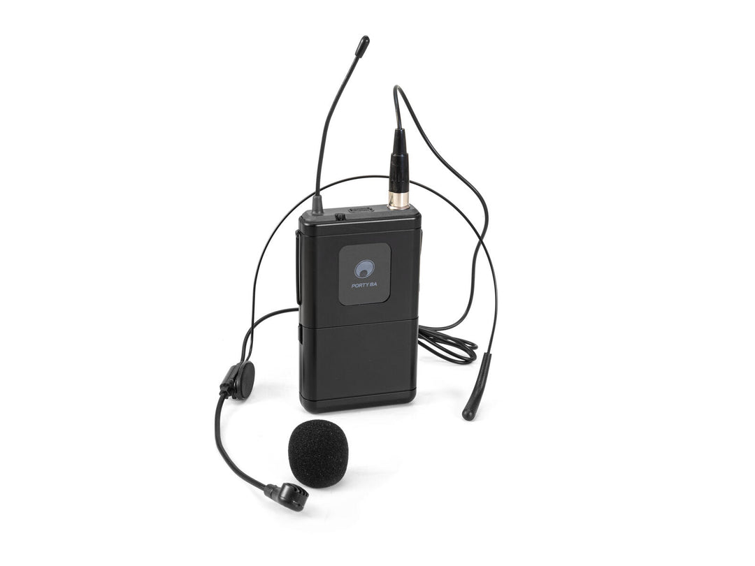OMNITRONIC Set PORTY-8A Drahtlos-PA-System + Bodypack-Sender inkl. Headset + Soft Bag