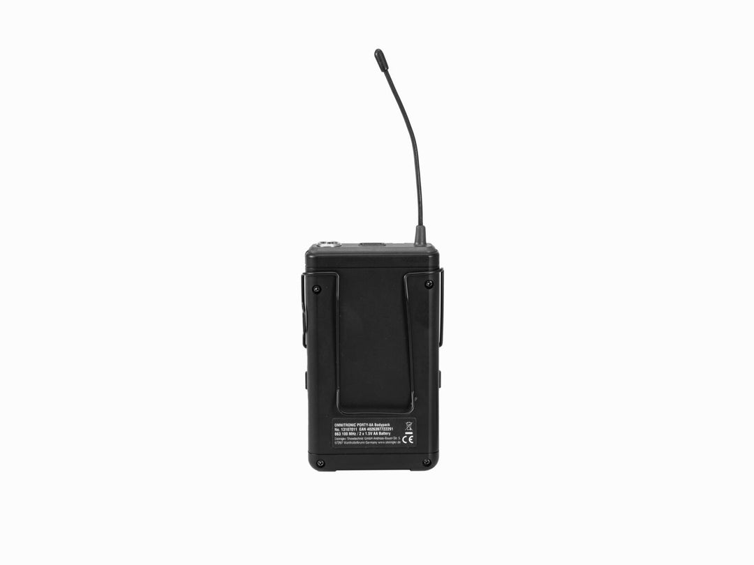 OMNITRONIC PORTY-8A Bodypack + Headset-Mikrofon 863.1MHz