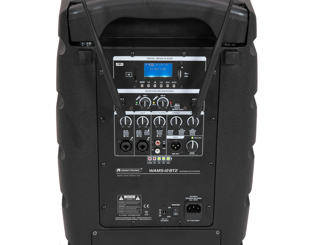 OMNITRONIC WAMS-12BT2 Kabelloses PA-System