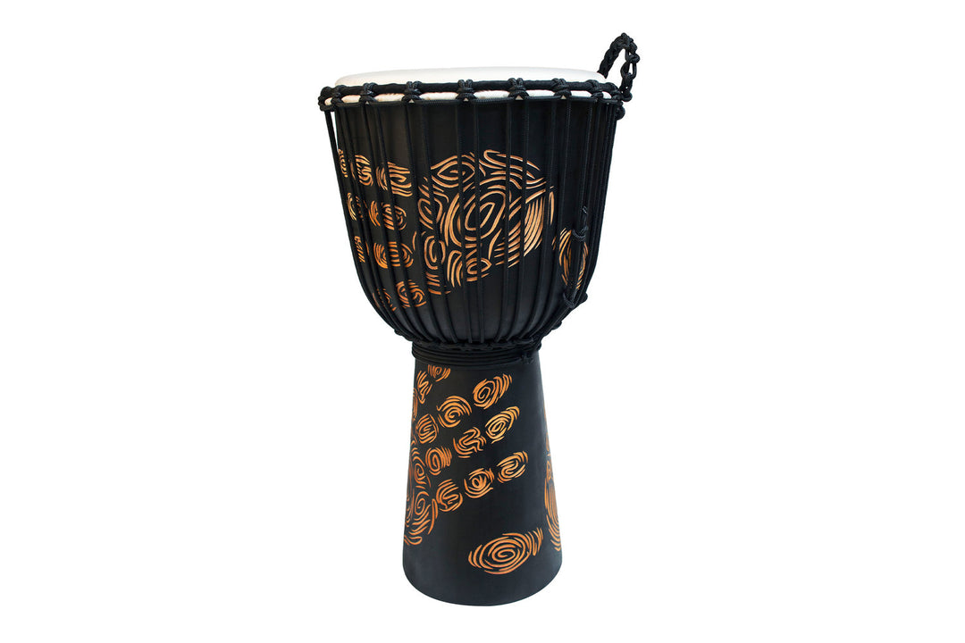 Toca Djembe Street Series Carved Hand Print - Supertone 10" (TSSDJ-MHP)