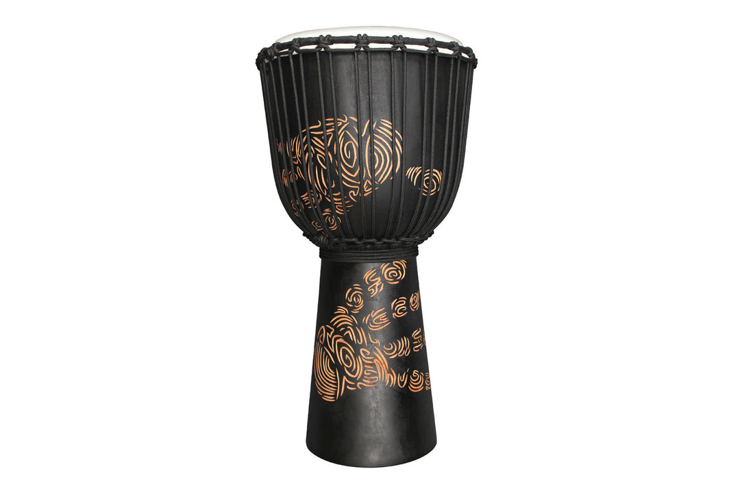Toca Djembe Street Series Carved Hand Print - Supertone 10" (TSSDJ-MHP)