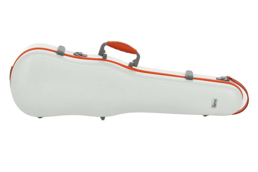 PURE GEWA Formgeformte Geigen cases Polycarbonat FUN - 4/4 - 1/2 (White / Blacj)