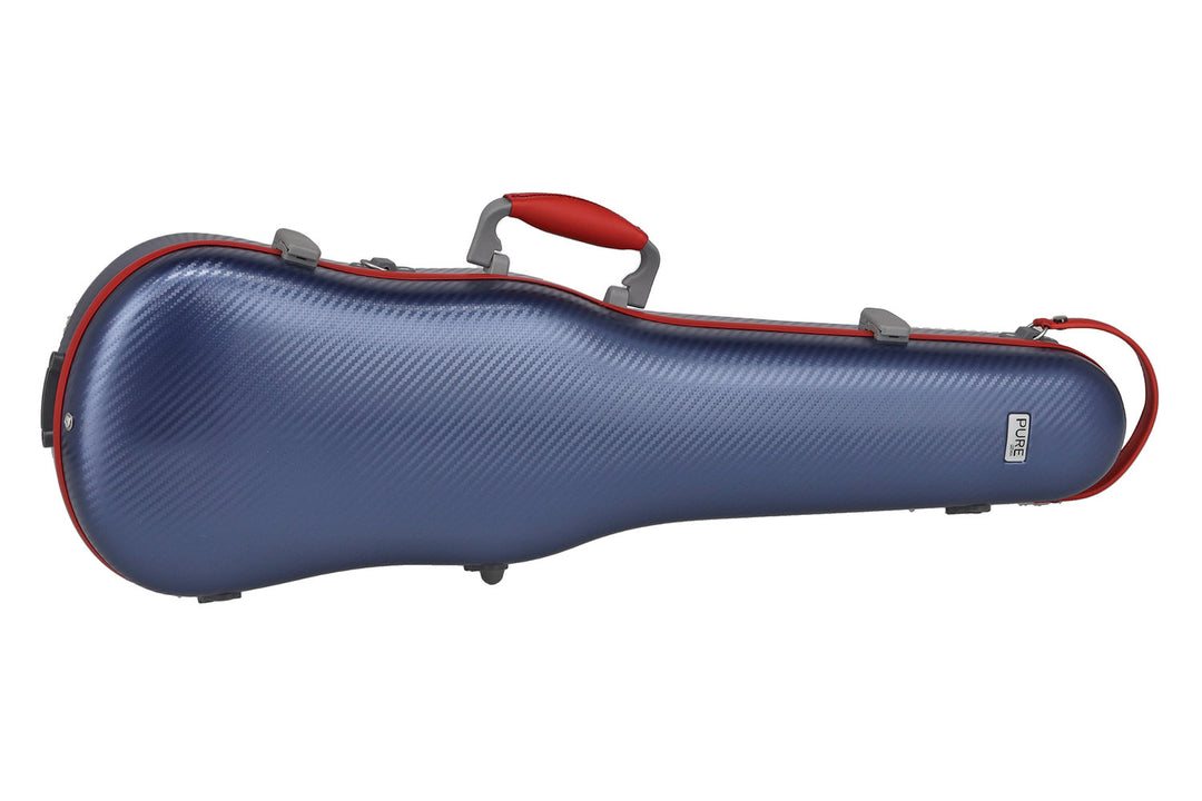 PURE GEWA Formgeformte Geigen cases Polycarbonat FUN - 4/4 - 1/2 (Blue / Black)