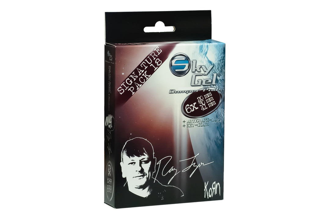 SKY Music Dämpfer Pads Signature Edition Ray Luzier - Weinrot (SG18RLWR)