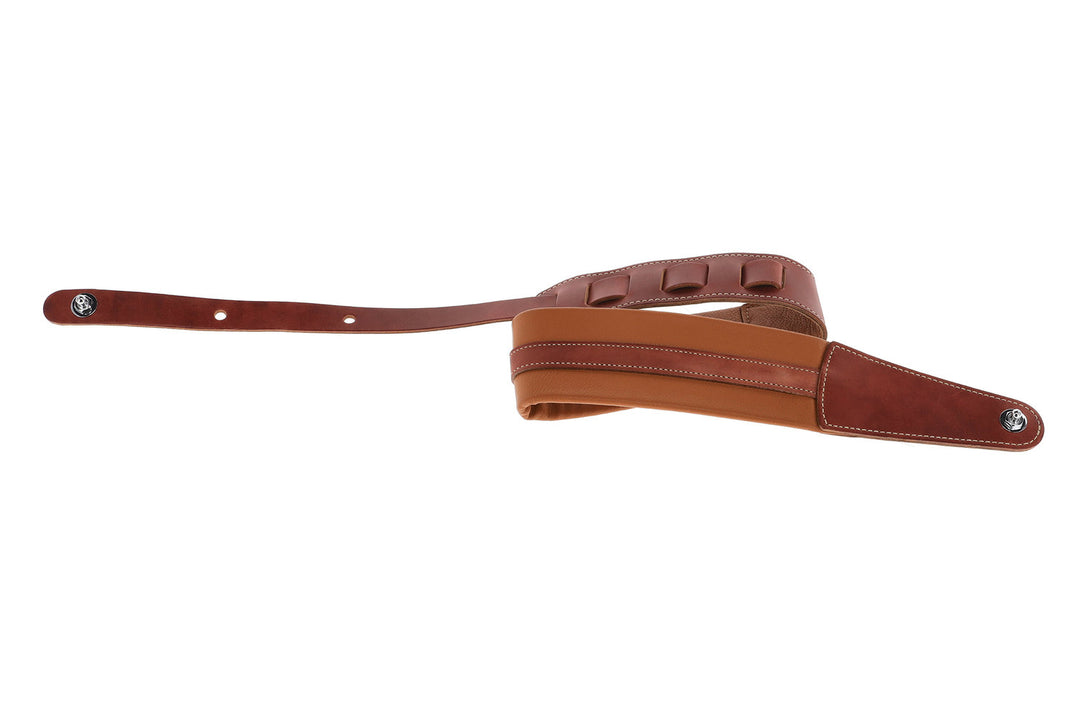GEWA Gitarren Gurte Prestige 65 gepolsterte Security Locks - dry sand/braun