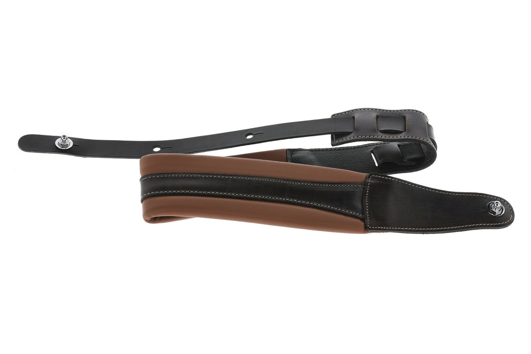 GEWA Gitarren Gurte Prestige 85 gepolstert Security Locks - braun/black