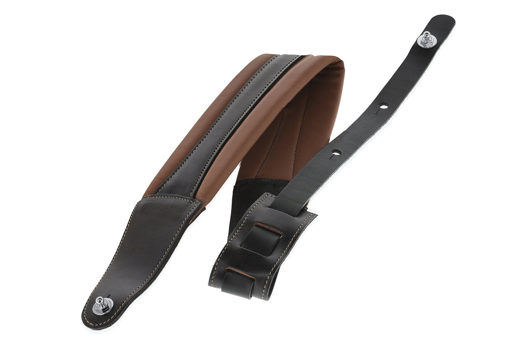 GEWA Gitarren Gurte Prestige 85 gepolstert Security Locks - braun/black
