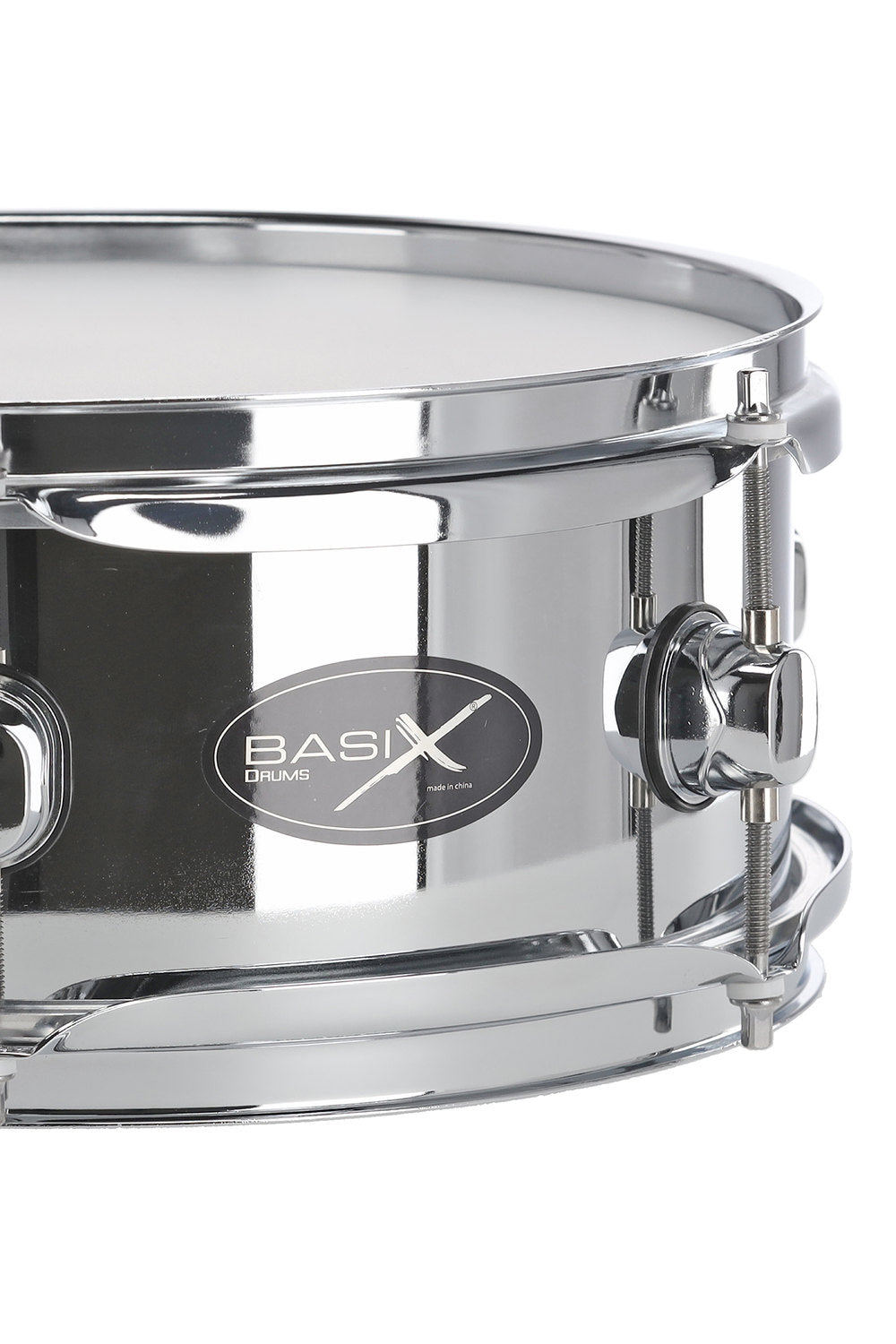 Basix Classic Steel snare-drum 12" x 4,5", verchromter Stahl