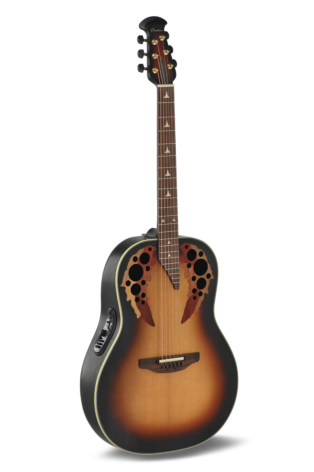 Ovation E-Akustik Gitarren Pro Series Elite Deep Bowl Non-Cutaway - Sunburst (1718-1-G)