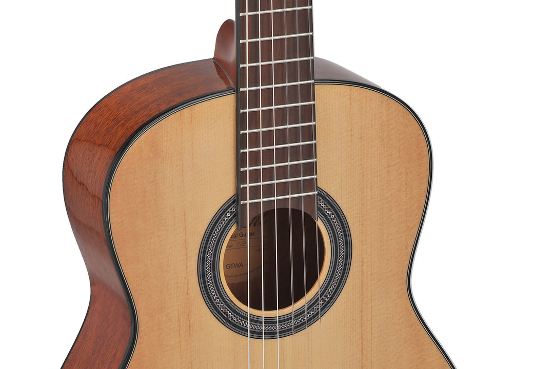 GEWA Klassische Gitarre Student Natur - 1/2 Größe natur