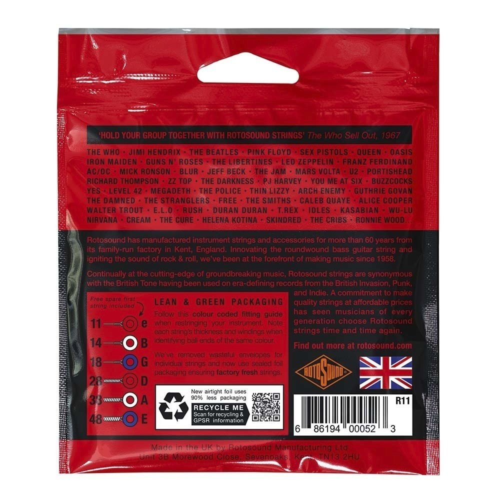 Rotosound Roto Reds R11 E-Gitarrensaiten 11-48