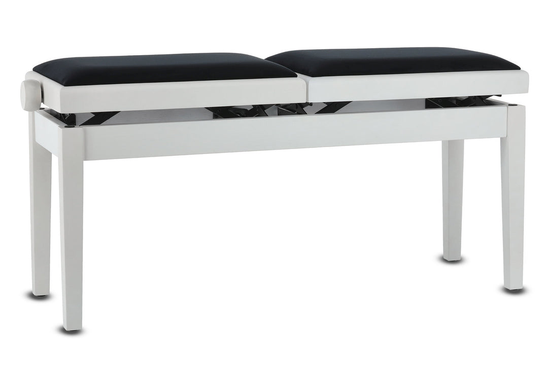 GEWA Klavierbank Deluxe Doppel - White matt