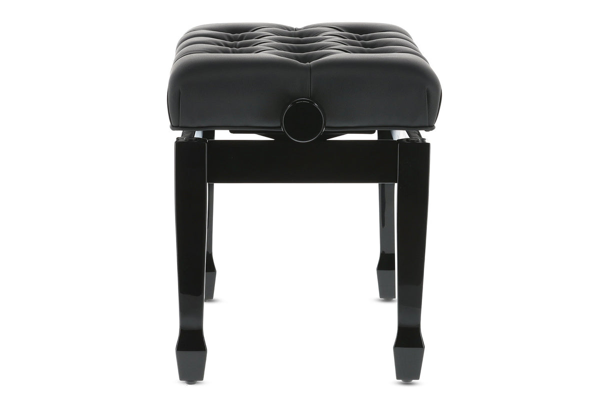 GEWA Piano bench Deluxe XL Black high gloss - Black cover
