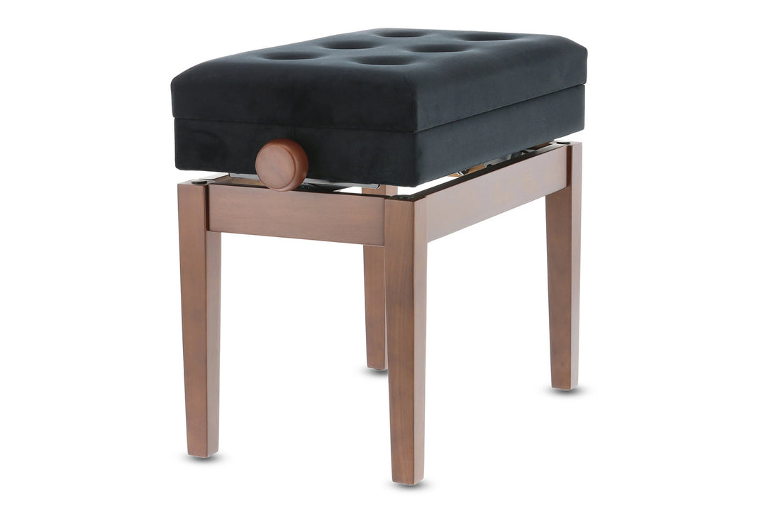 GEWA Klavierbank Deluxe Fach - Nussbaum matt