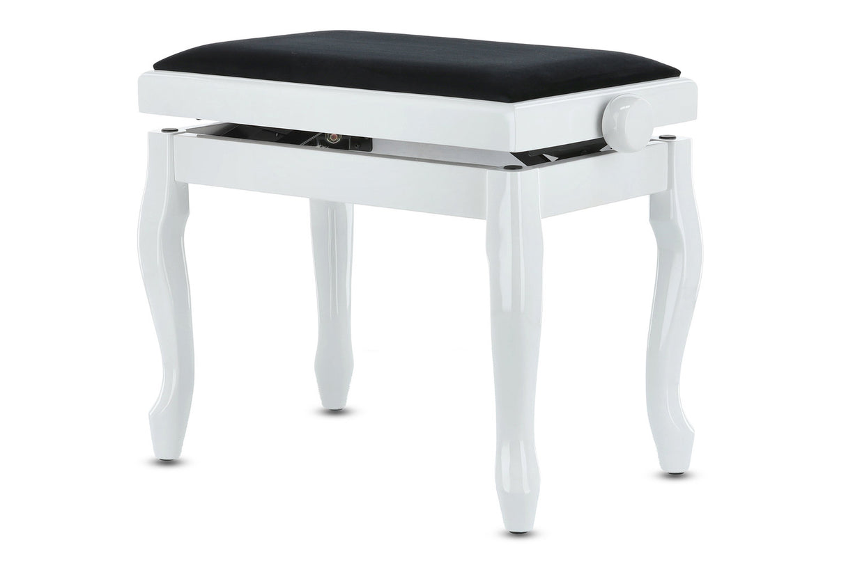GEWA Piano bench Deluxe Classic - White highgloss